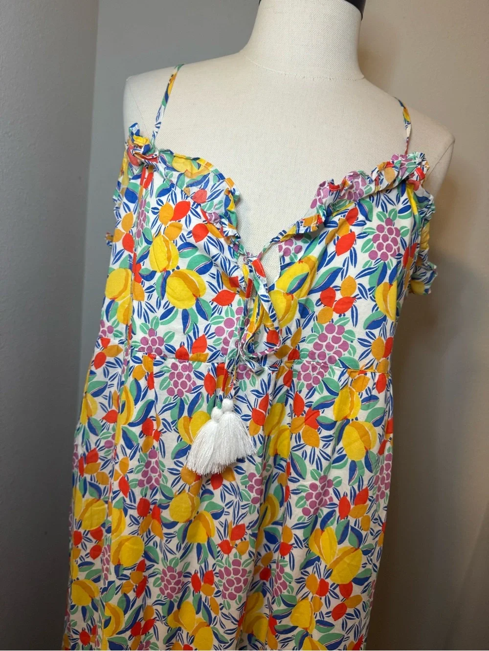 J.Crew ruffle tiered maxi dress